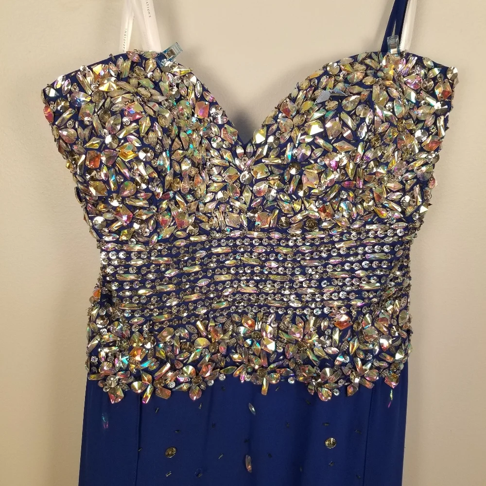 NWT Envious Formal Strapless Prom Dress Sz 16 C2 - Picture 2 of 7